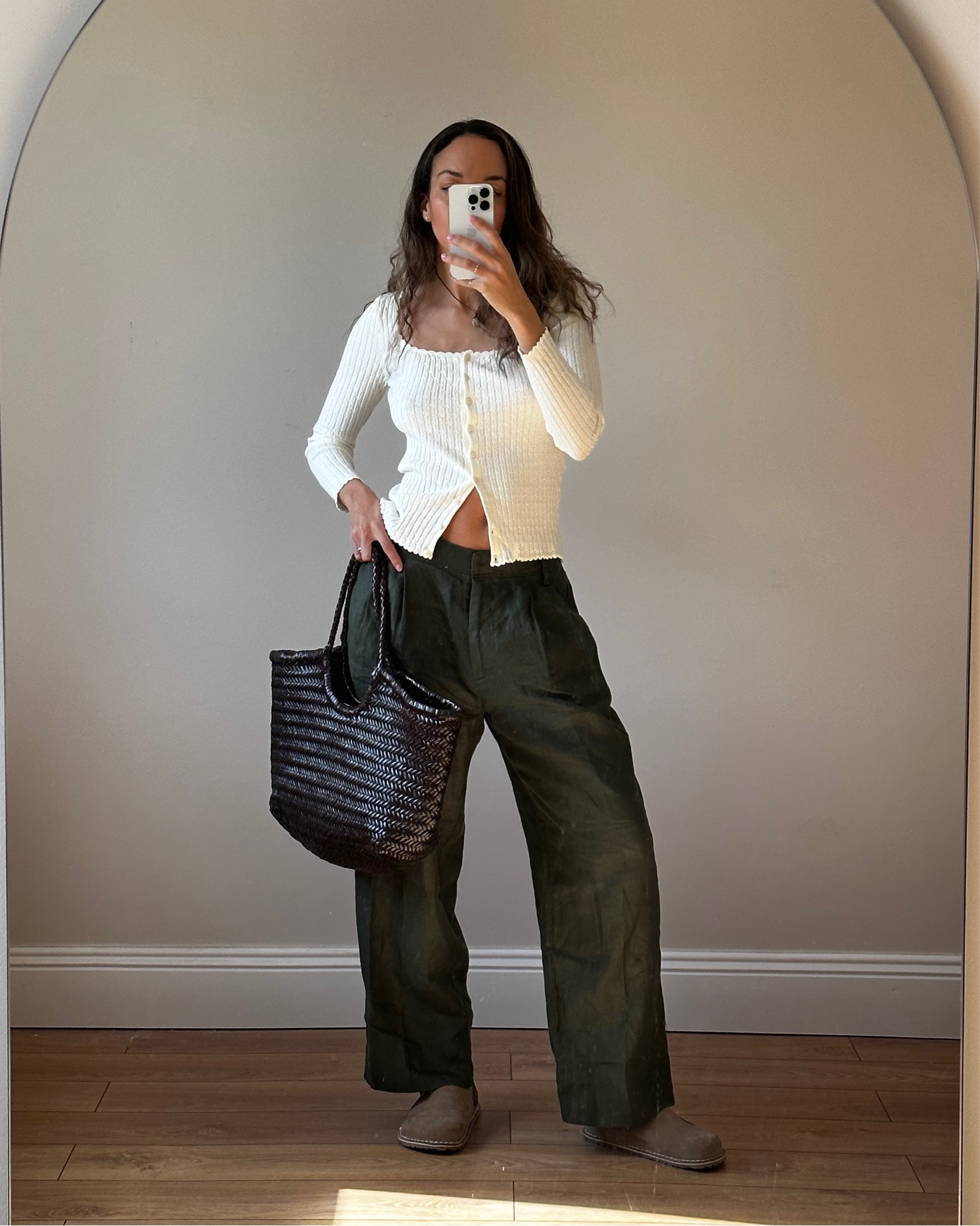 Sezane knit, cargo pants, linen pants, minimal style, wardrobe staples, everyday basics, birkenstock clogs, lutry birkenstock, dragon diffusion, basket weave bag 

#LTKstyletip #LTKfindsunder100 #LTKeurope