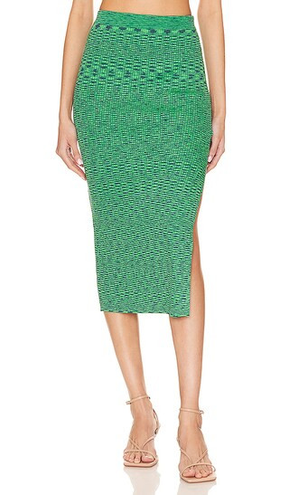 Rhodes Skirt in Blue Lime | Revolve Clothing (Global)