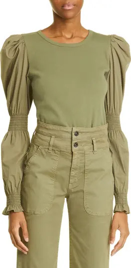 Fawn Ribbed Stretch Cotton Top | Nordstrom