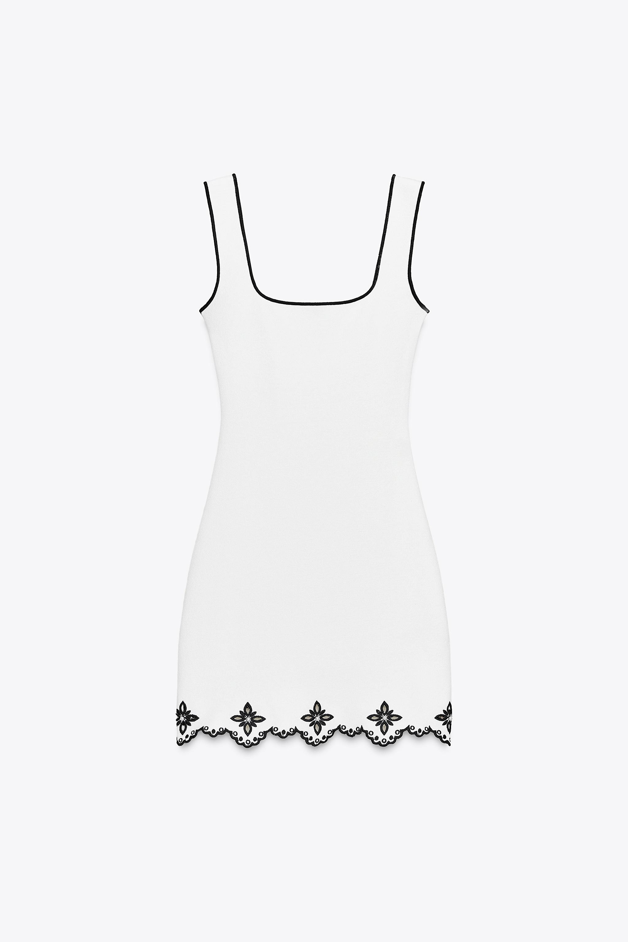 EMBROIDERED PEARL DRESS | Zara US