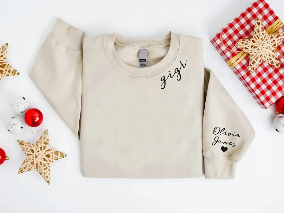 Gigi Sweatshirt With Grandkids Namecustom Gigi - Etsy | Etsy (US)