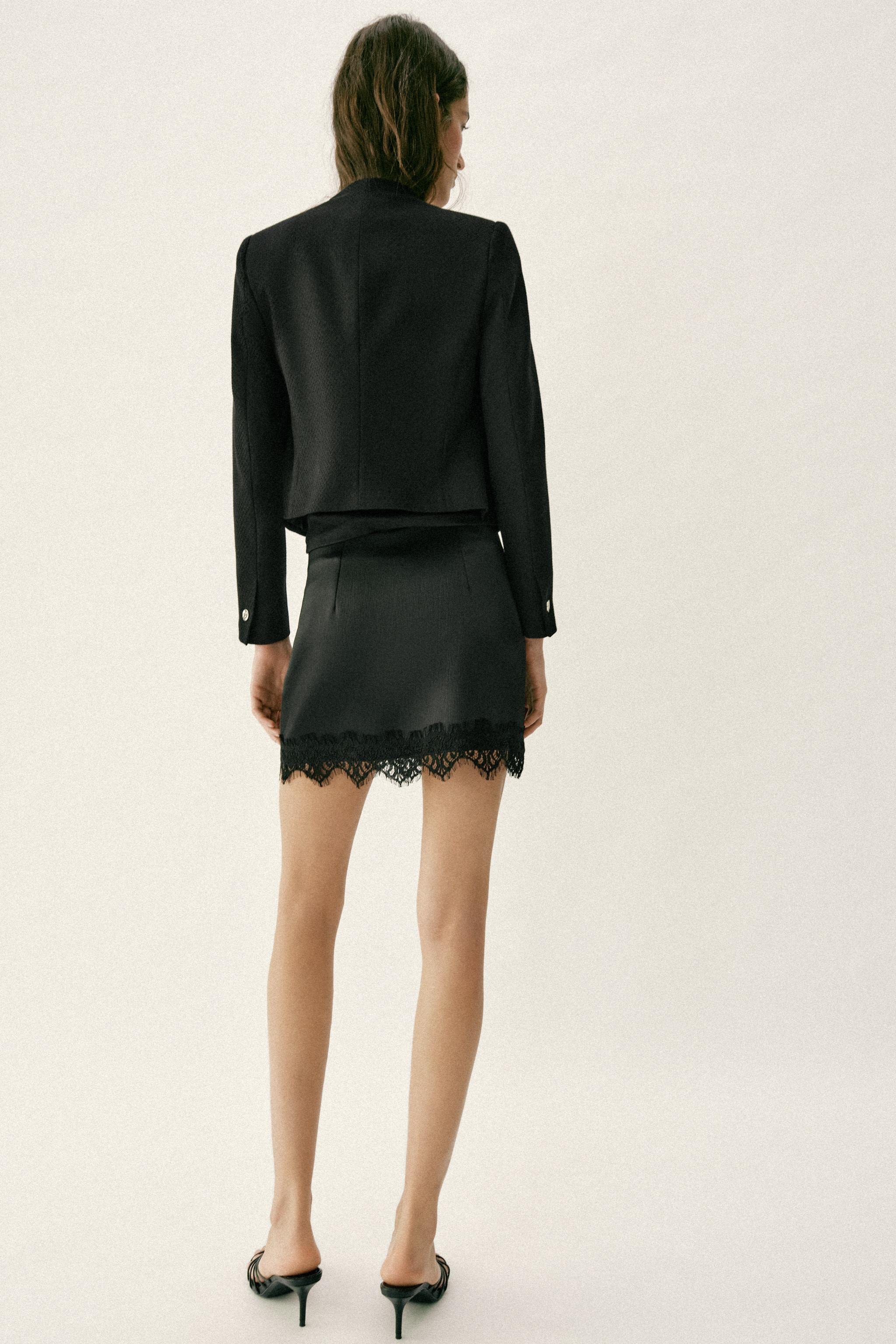 SKORT WITH LACE HEM | Zara US