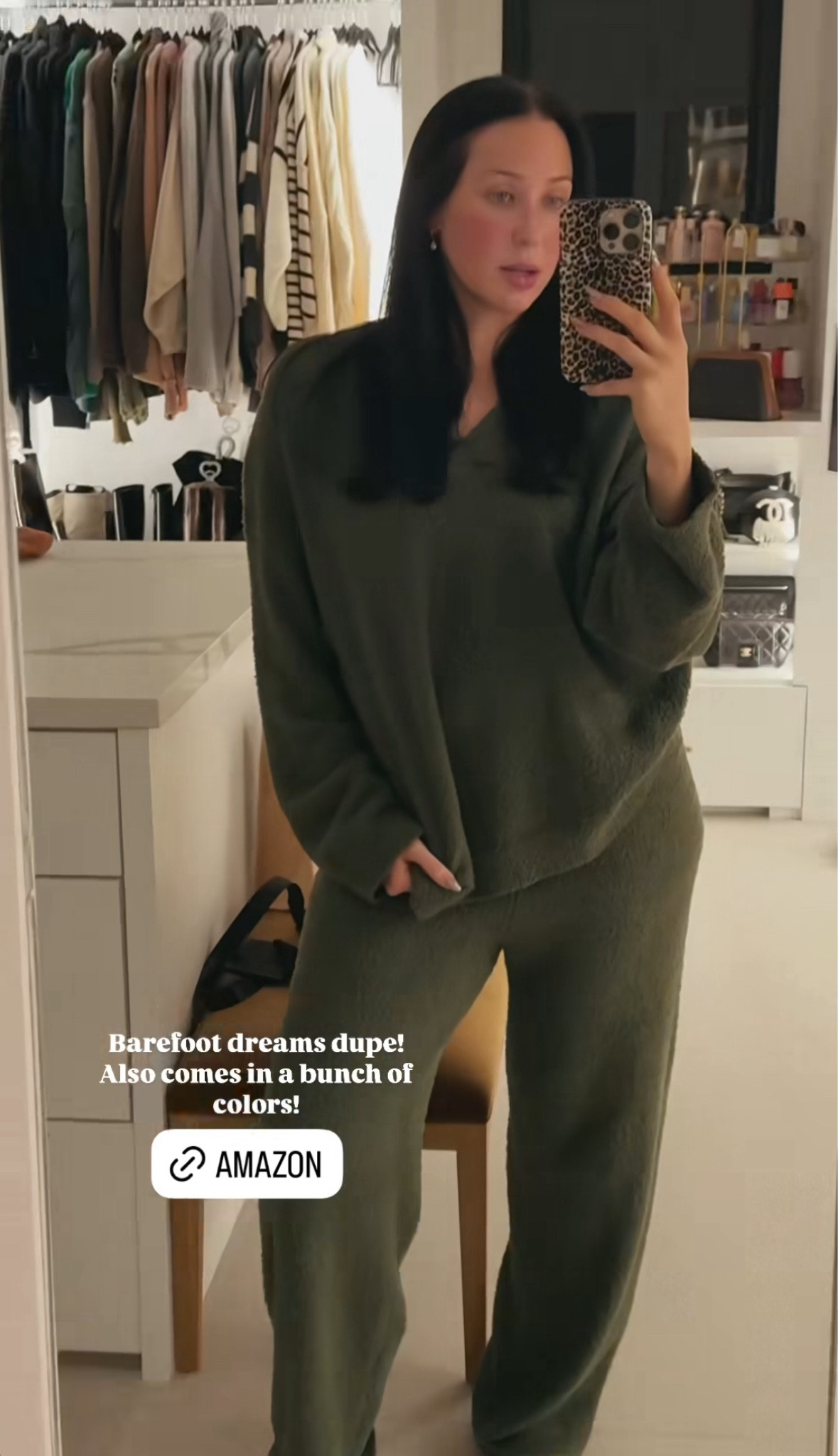 Cozy Barefoot Dreams dupe from Amazon! This set is so soft I’m obsessed ☁️