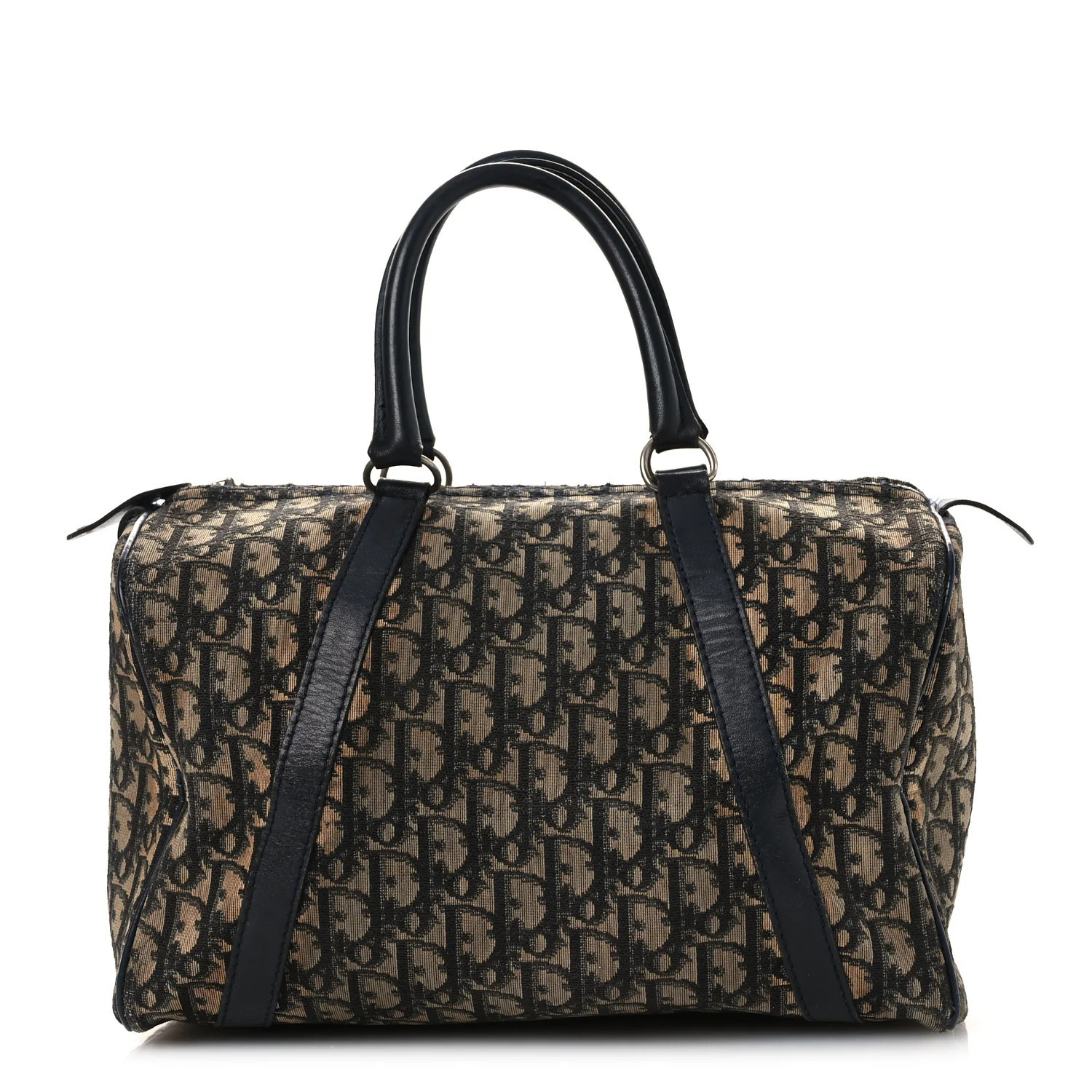 Christian Dior Monogram Boston Navy Blue | FASHIONPHILE (US)