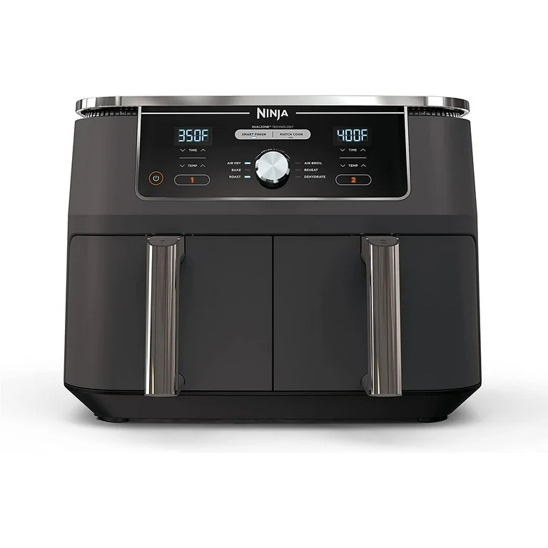 Ninja DZ401 Foodi 6-in-1 10 Quart XL 2-Basket Air Fryer with DualZone Technology, with 2 Crisper ... | Walmart (US)