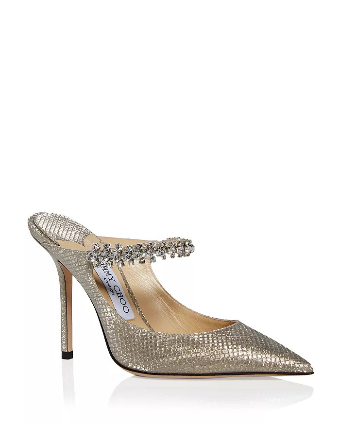 Women's Bing 100 Embellished High Heel Mules | Bloomingdale's (US)