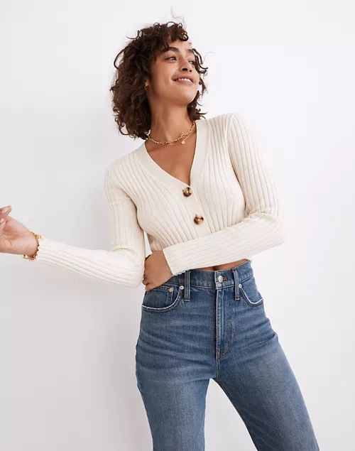 Brenville Crop Cardigan Sweater | Madewell