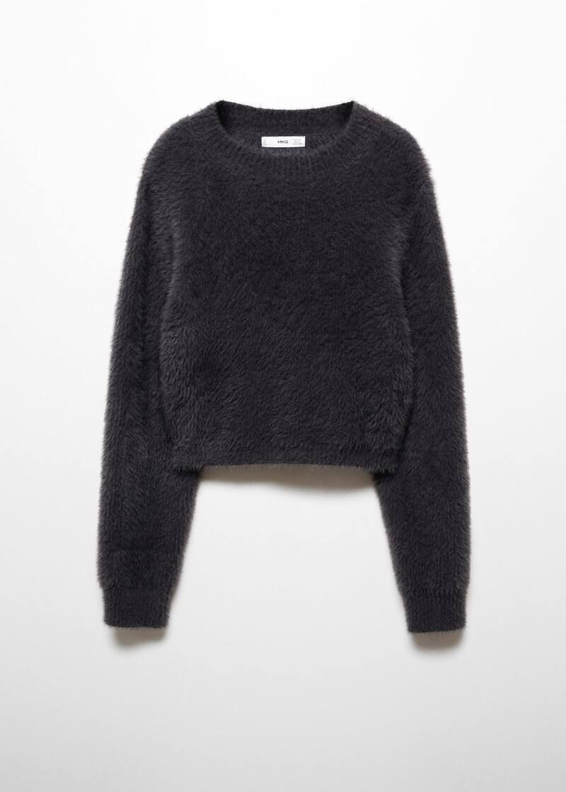 Faux Fur knit sweater | MANGO (US)