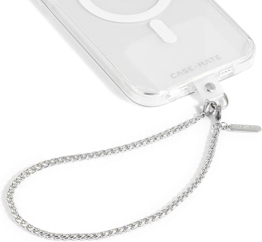 Case-Mate Phone Charm with Silver Chain - Detachable Phone Lanyard, Hands-Free Wrist Strap, Adjus... | Amazon (US)