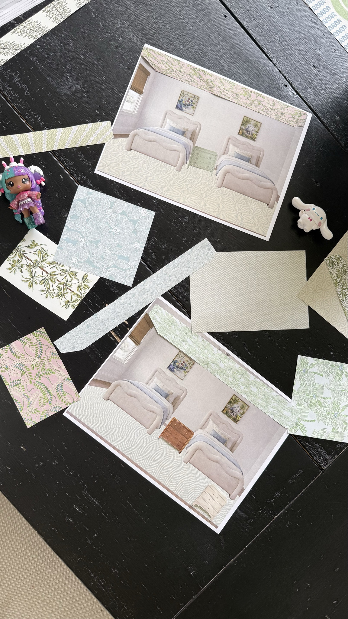 A peek at a fun way to pick wallpaper & rugs for two cutie little girls who wanted to be involved!! This beach twin room is going to be SO CUTE.

#LTKdayinmylife #LTKHome #LTKSaleAlert