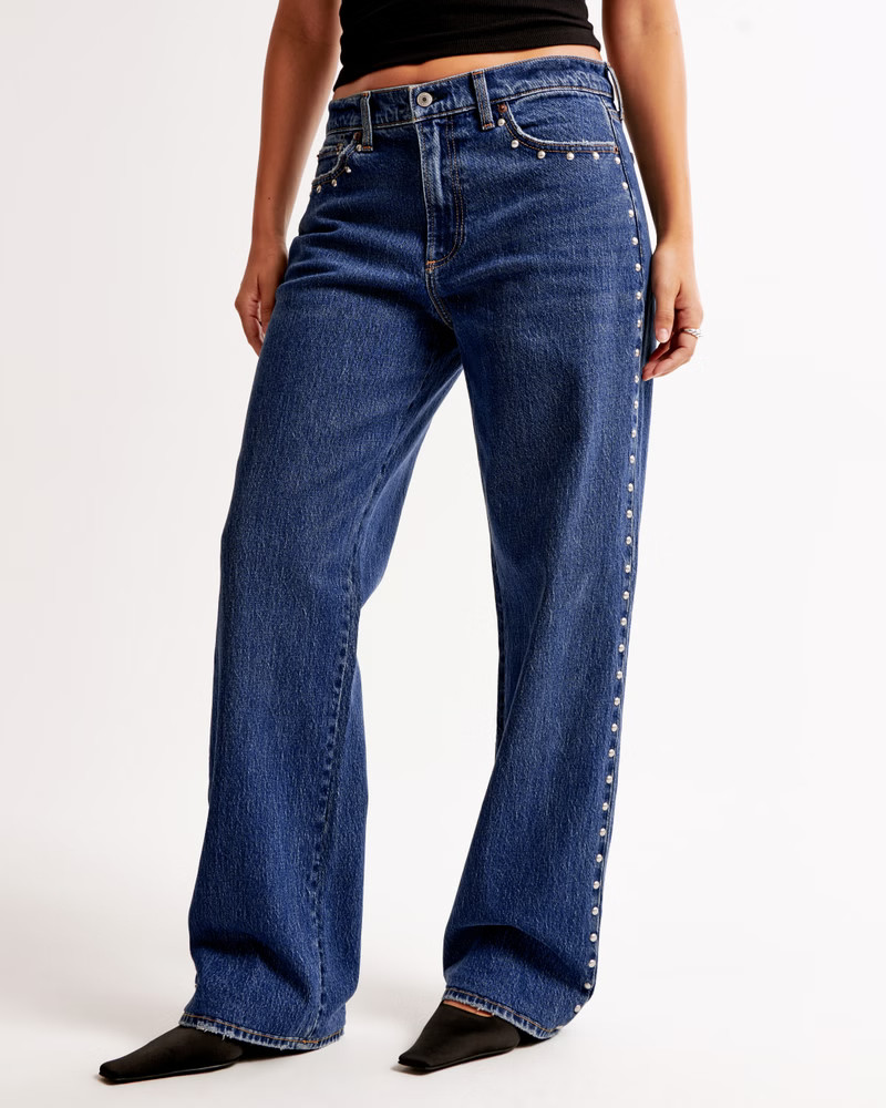 Curve Love Low Rise Baggy Jean | Abercrombie & Fitch (US)