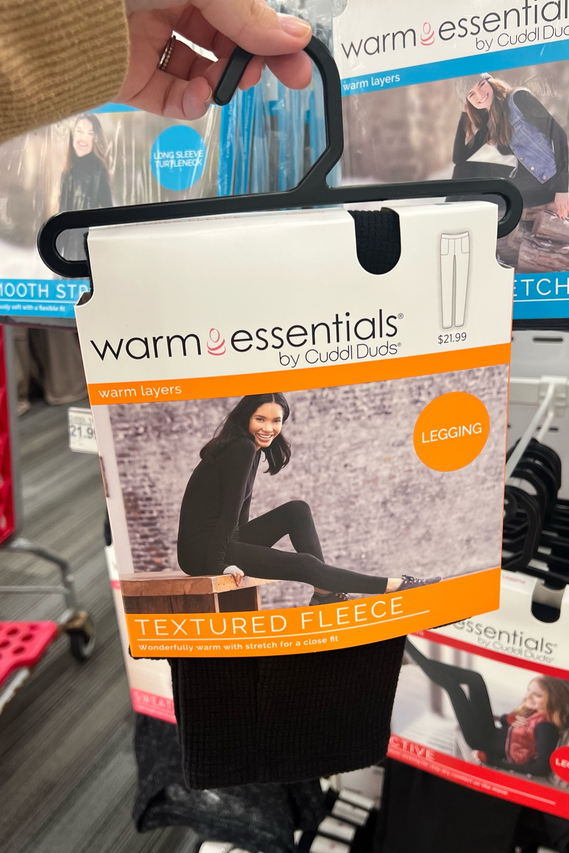 Warm Essentials by Cuddl Duds Women's Textured Fleece Thermal Leggings - Black

#LTKMidsize #LTKSeasonal #LTKStyleTip
