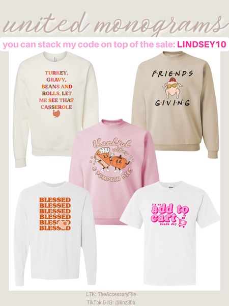 United Monograms sale on thanksgiving tees - use LINDSEY10 at checkout to save an additional 10%

Thanksgiving outfit, thanksgiving shirt, thanksgiving sweatshirt, oversized sweatshirt, Black Friday shopping, Black Friday sales, Christmas shopping, Christmas sales, add to cart, graphic tees, graphic sweatshirts, Turkey day, thanksgiving decor 



#LTKSeasonal #LTKsalealert #LTKHoliday