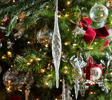 Glass Icicle Ornaments - Set of 3 | Pottery Barn (US)