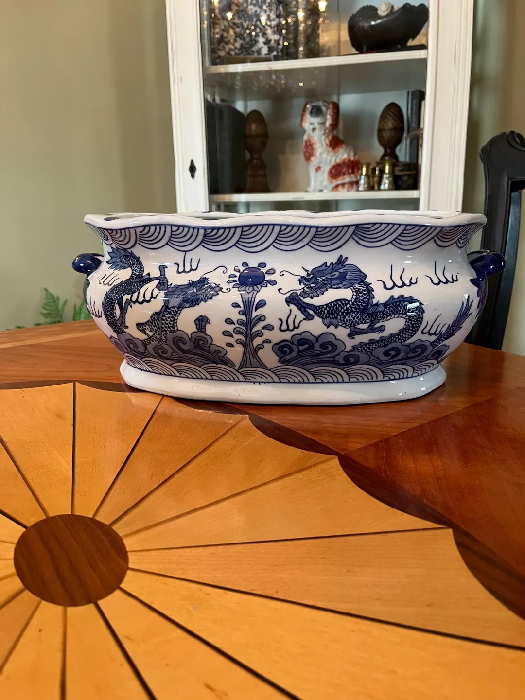 Vintage Asian Blue and White Footbath Planter Jardiniere Cachepot - orchids | Etsy (Global)