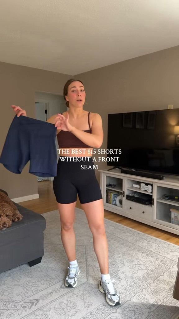 The best $15 workout shorts without a front seam! 

#LTKFindsUnder50 #LTKSaleAlert #LTKActive