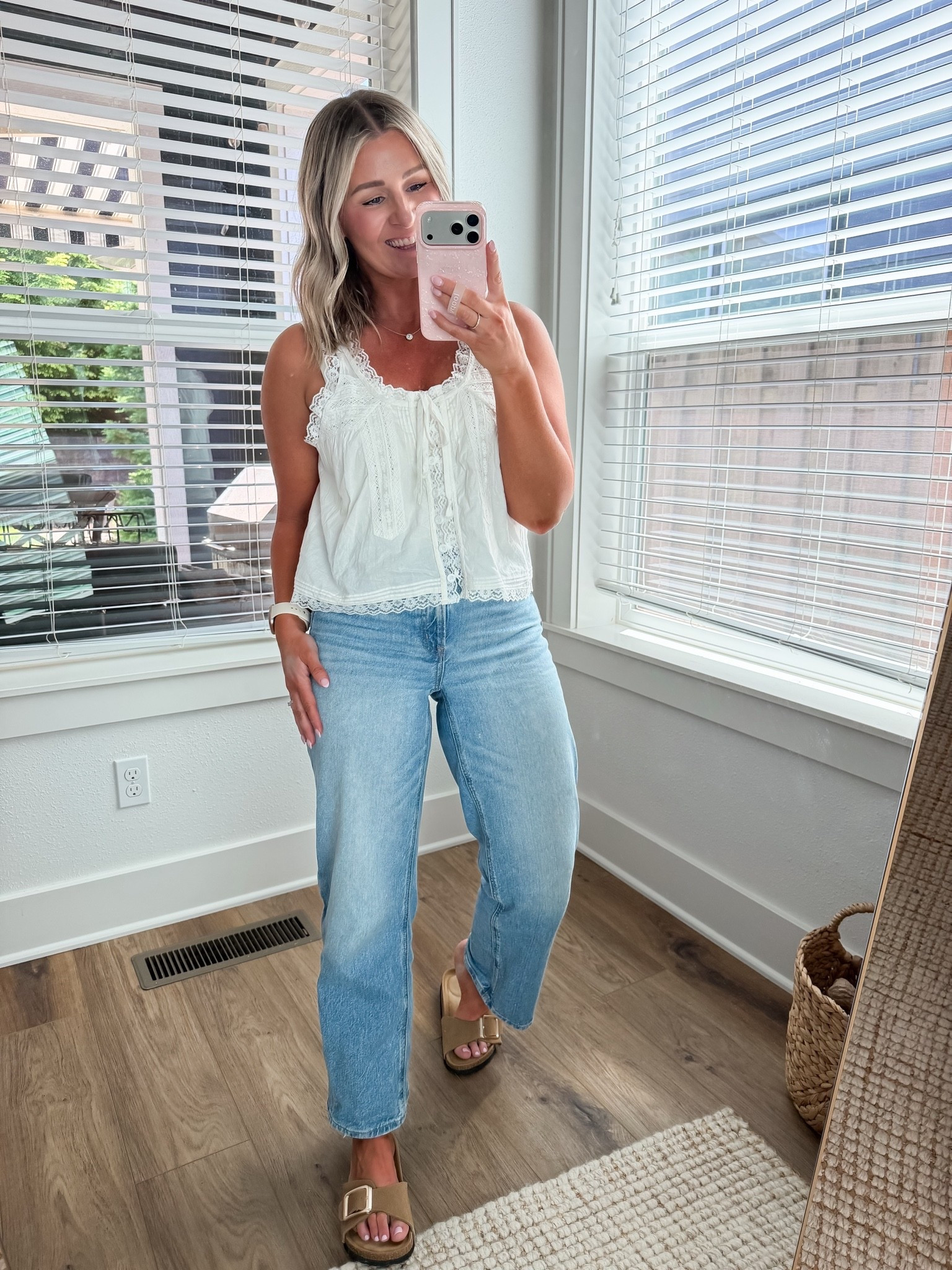 Easy going summer outfit that is so cute!!

Size down in the jeans.
I have a 2short that is pretty relaxed & a 0short that is a little more fitted.
I’m generally a 4 in most other brands

#LTKSaleAlert #LTKPetite #LTKootd