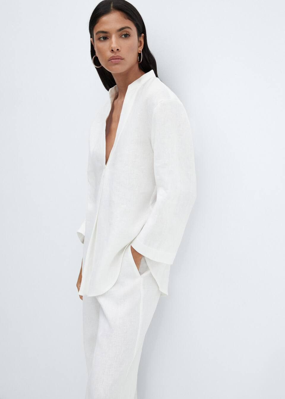 Search: linen blouse (13) | Mango Canada | Mango Canada