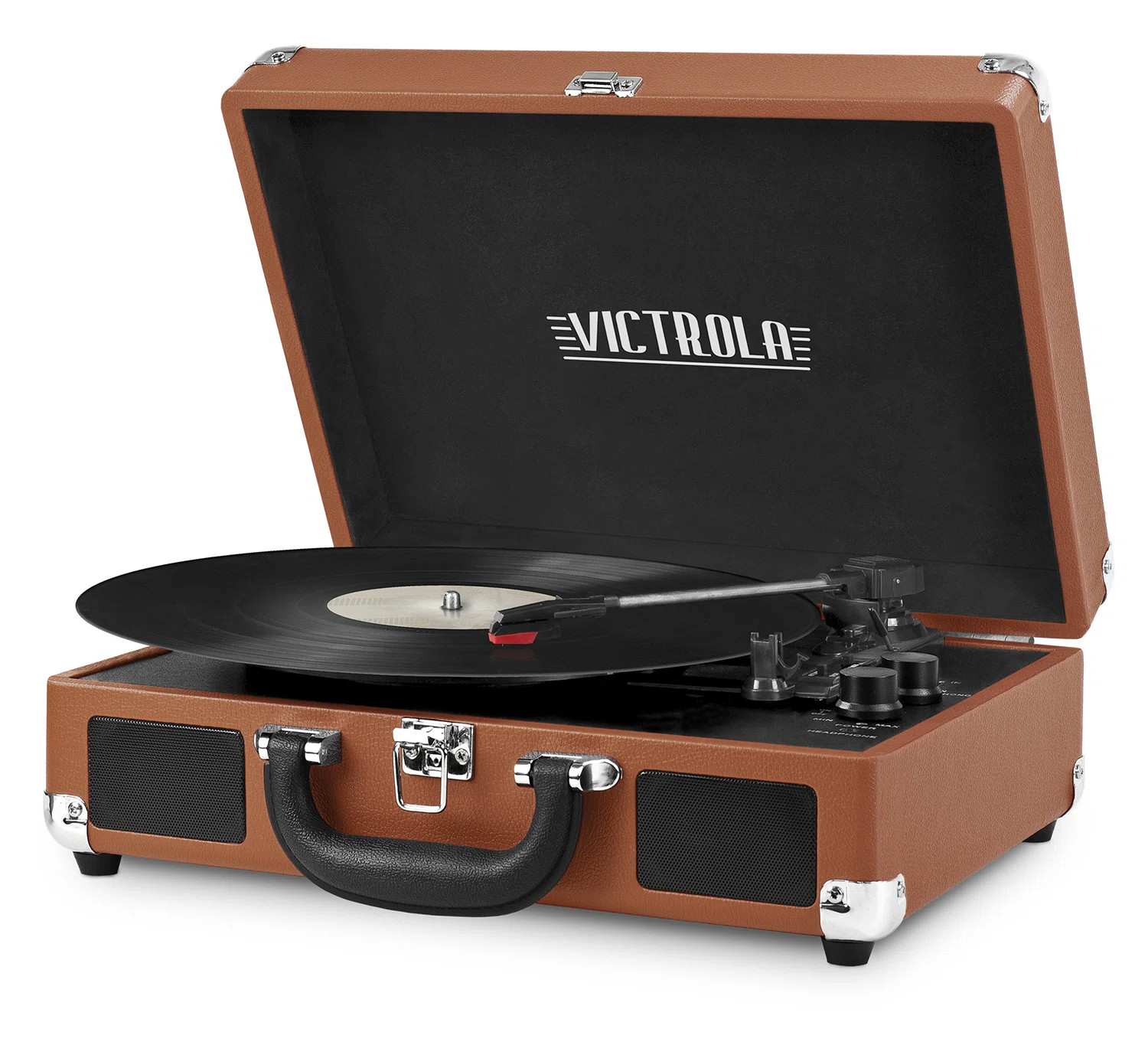 Victrola Bluetooth Suitcase Decorative Record Player with 3-Speed Turntable & Reviews | Wayfair | Wayfair North America