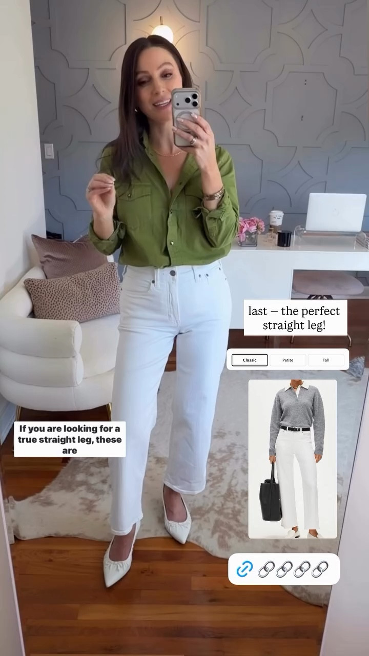 the perfect straight leg! so stretchy and comfy. true to size and they come in petite, regular, and tall, too! Size down half a size in the shoes and the top runs true to size

#LTKOver40 #LTKootd #LTKSeasonal