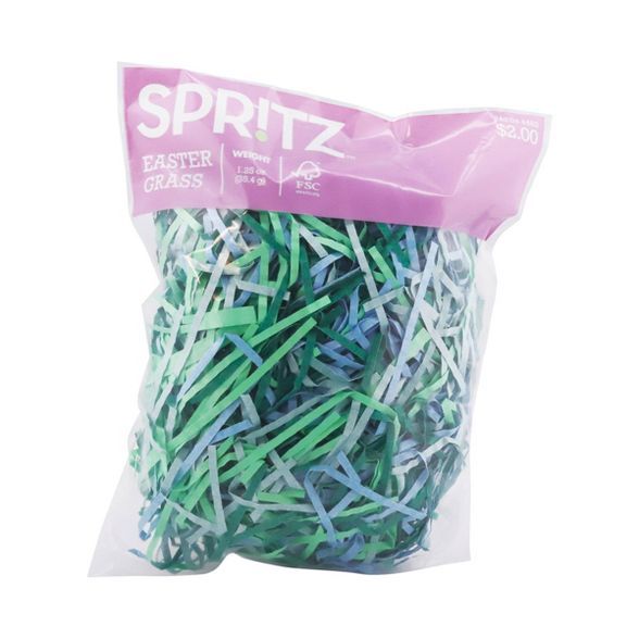 1.25oz Crinkle Easter Grass Cool Color Mix - Spritz™ | Target