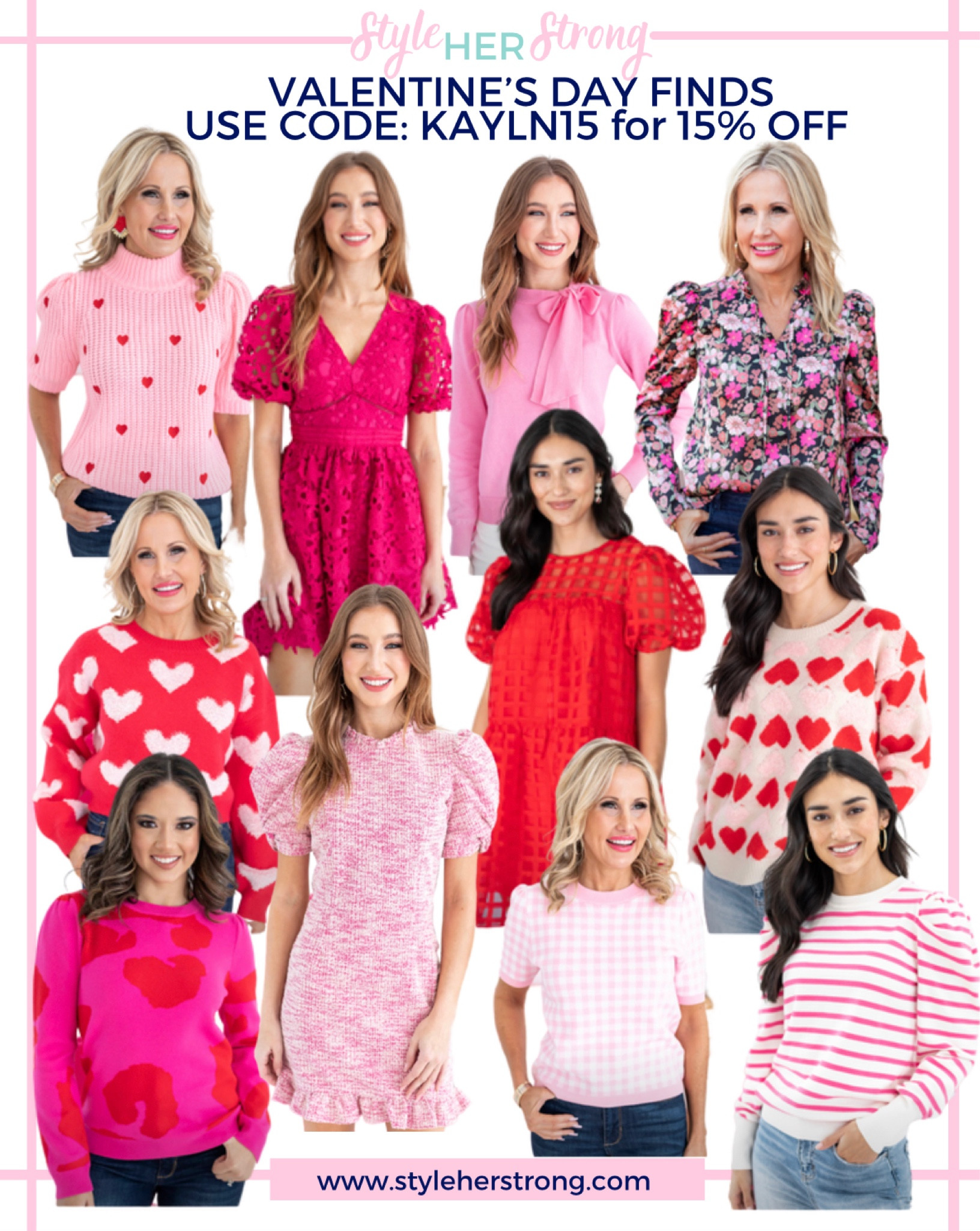 Valentine’s Day outfits from Shop Avara. Use code: KAYLN15 for 15% off your order 

#LTKFind #LTKSeasonal #LTKunder50