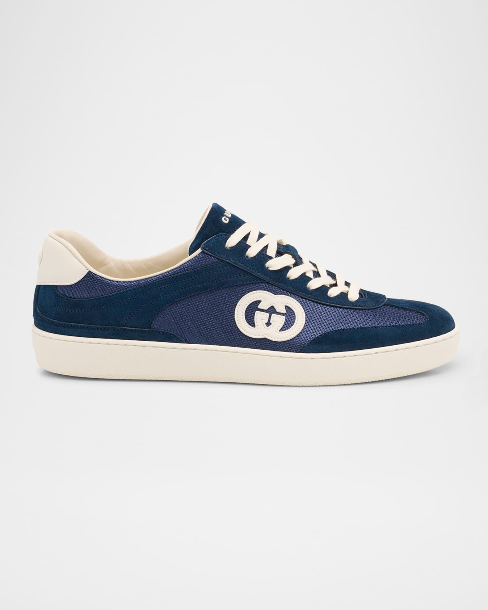 Men's G74 Canvas and Suede T-Toe Low-Top Sneakers | Neiman Marcus