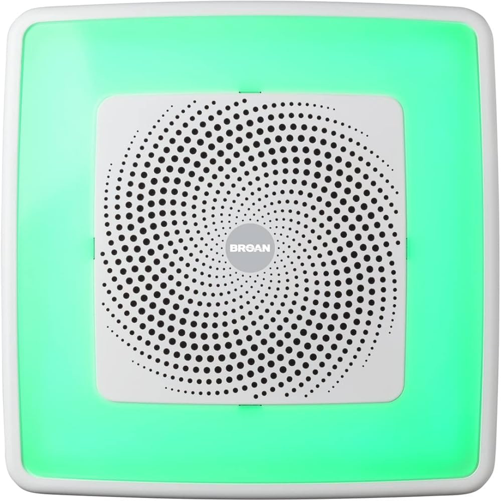 Broan-NuTone SPK110RGBL ChromaComfort Bathroom Exhaust Fan with Sensonic Bluetooth Speaker and LE... | Amazon (US)