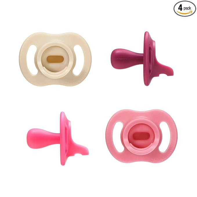 Tommee Tippee Ultra-Light StayPut Pacifier, One-Piece Silicone Design, 6-18m, 4 Pack | Amazon (US)