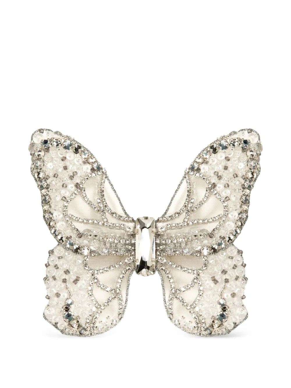 Jennifer Behr Absolem Crystal Butterfly Hair Clip | White | FARFETCH | Farfetch Global