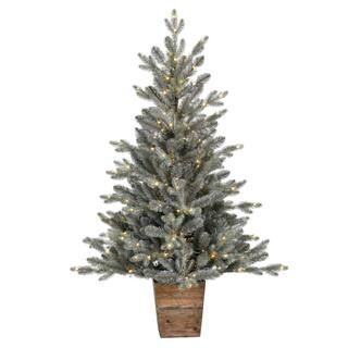 4ft. Pre-Lit Gooding Potted Pine Artificial Tree, Warm White LED Mini Lights | Michaels Stores