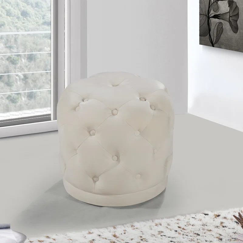 Olivios Velvet Ottoman | Wayfair North America