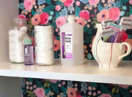 An easy way to upgrade a medicine cabinet - new wallpaper! I used my favorite colorful gift wrapping paper and these easy glue dots! Find all the details on how to on my blog! Also linked cute jars for storage! 

Amazon finds, Amazon home, home decor, DIY, DIY home, DIY wallpaper 

#LTKFind #LTKhome #LTKstyletip