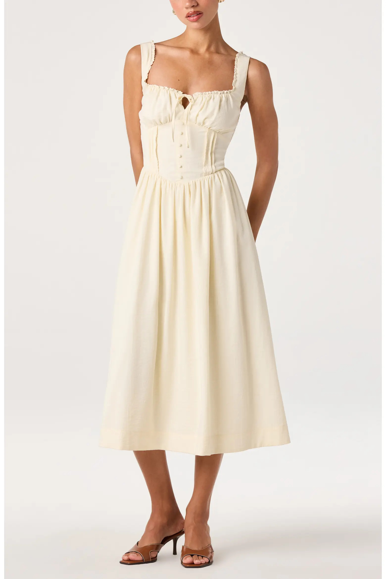 ASTR the Label Sahana Corset Midi Dress (Women) | Nordstrom | Nordstrom