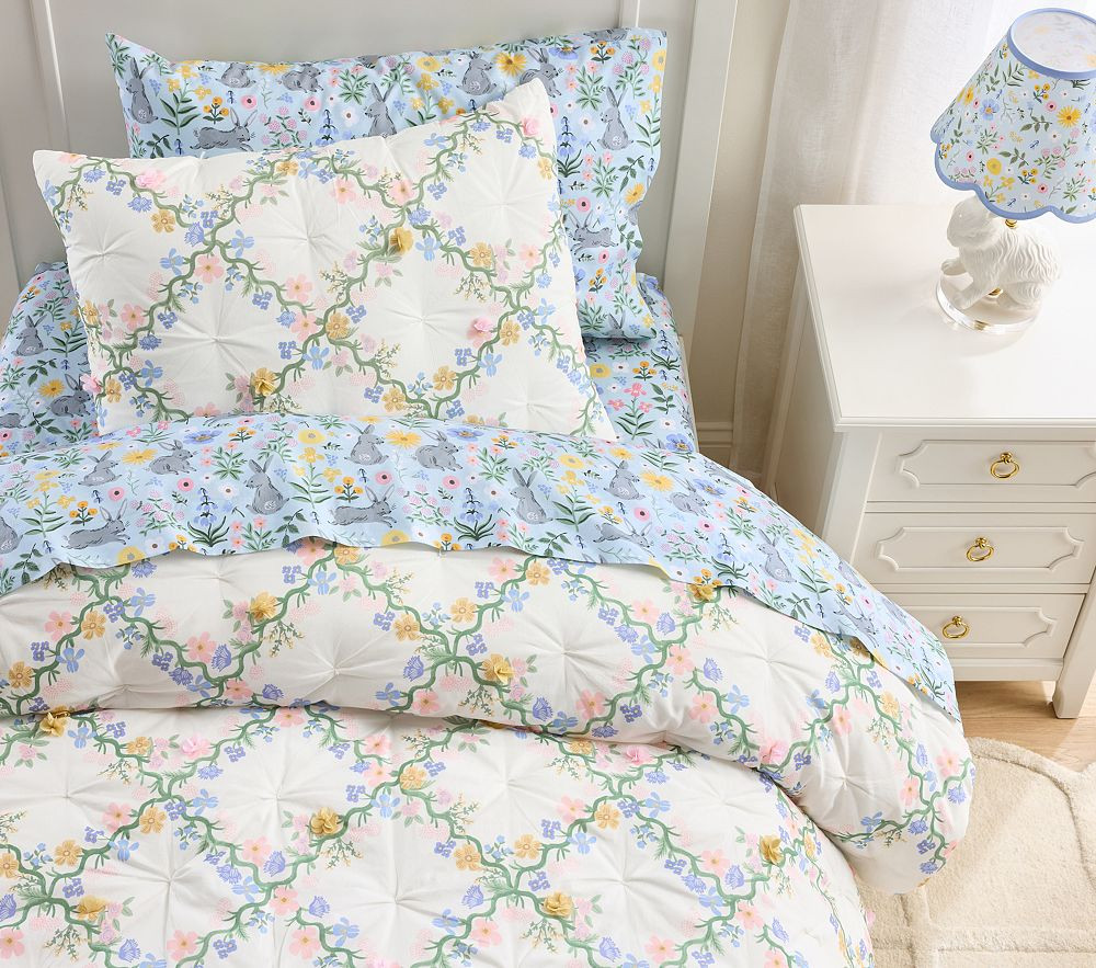 Rifle Paper Co. Floral Trellis Comforters & Shams | Pottery Barn Kids