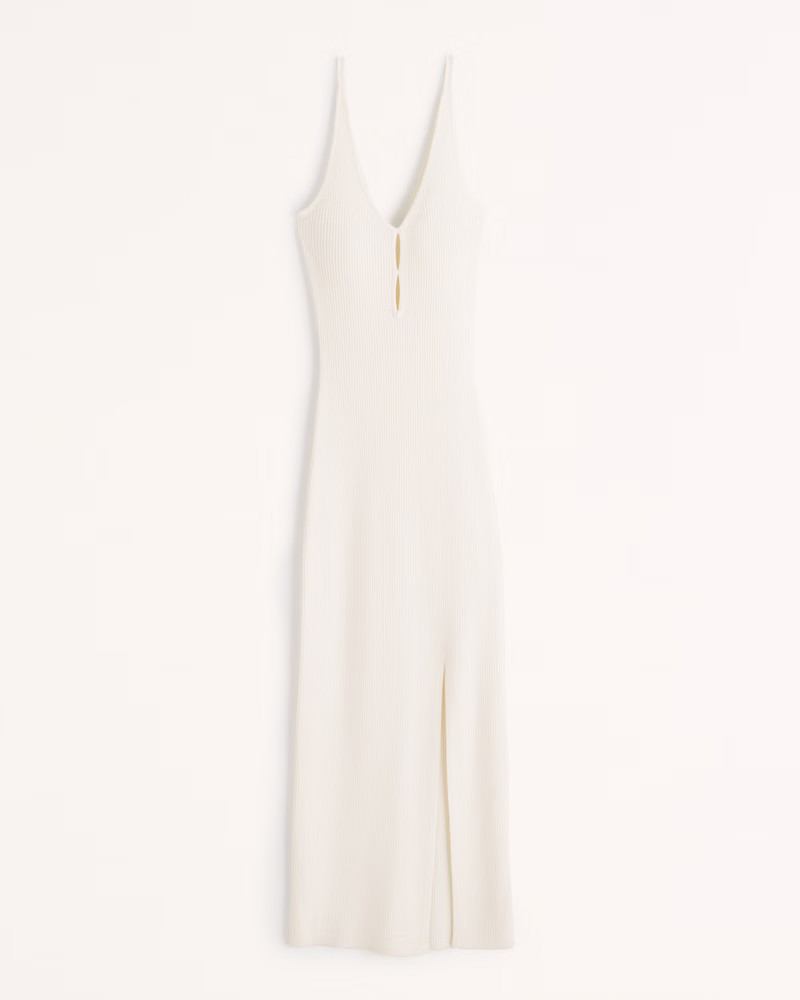 Keyhole Midi Sweater Dress | Abercrombie & Fitch (US)