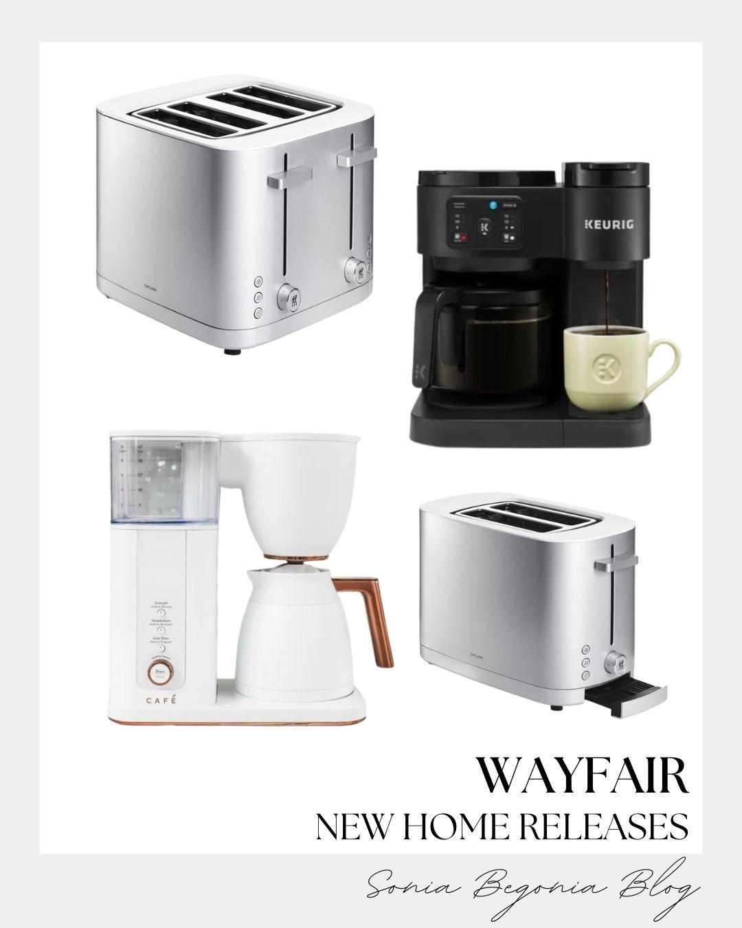 Upgrade your morning routine with these gorgeous new kitchen appliances from Wayfair! I am obsessed with the sleek matte white and copper details—they are truly a countertop dream. ☕

From high-tech coffee makers to professional-grade toasters, these pieces blend function with beautiful design perfectly. I love how they instantly elevate the whole kitchen! ✨

#WayfairHaul #KitchenEssentials #CoffeeStation #HomeStyle #KitchenDesign #Wayfair #ModernHome

#LTKHome