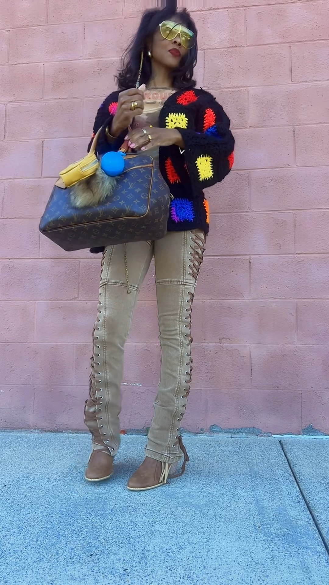 Outfit of the day. OOTD #OOTD #OutfitOfTheDay #StreetStyle #RodeoStyle #streetFashion #Streetwear #ChicStyle #CowboyBoots #LouisVuitton #CrochetJacket.

#LTKSeasonal #LTKPetite #LTKStyleTip