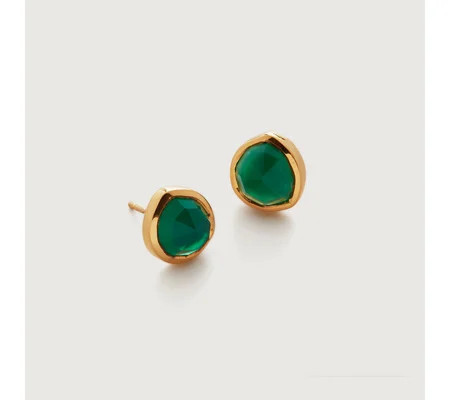 MV Siren™ Gemstone Stud Earrings | Monica Vinader (US)
