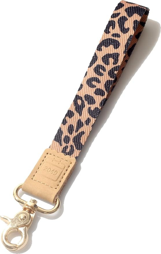 DQL womens key chain leopard wristlet keychain, Cute Key ID Badge Holder, Hand Wrist Lanyard Keyc... | Amazon (US)