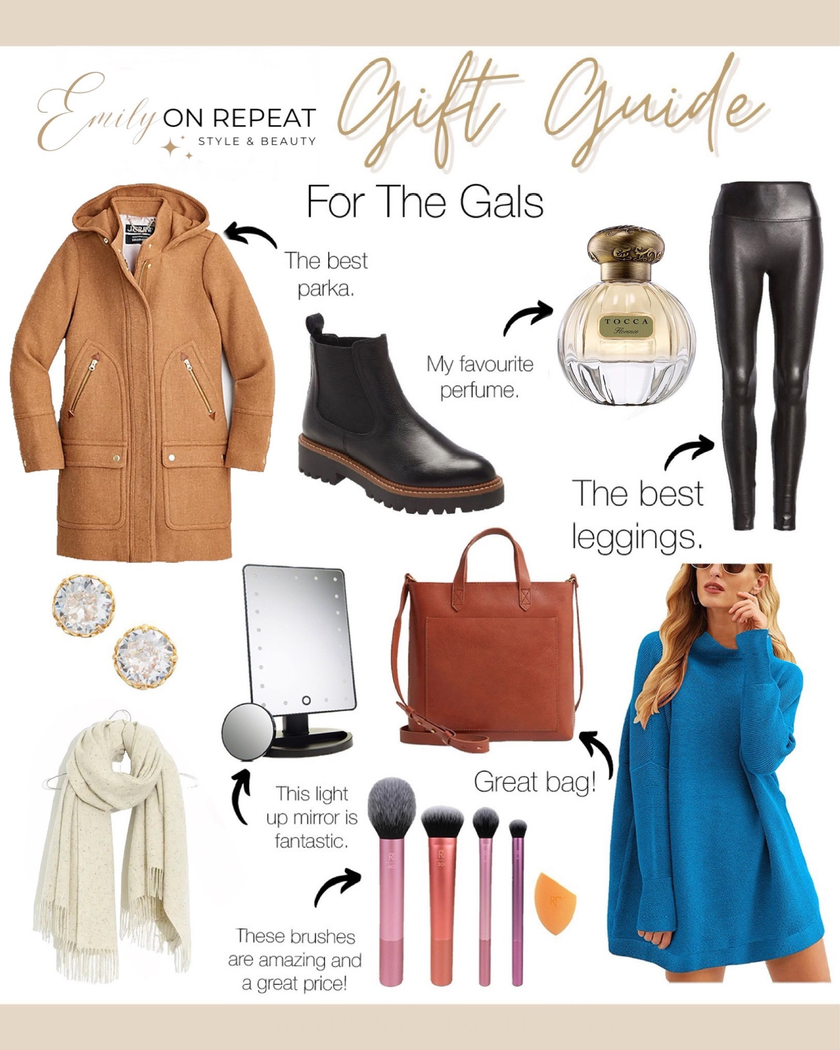 Sharing some fantastic gift ideas for the gals at a variety of price points, almost all of which are on sale for Cyber Week! From an Amazon favourite sweater to the coziest parka and the most perfect scent, these gifts are sure to put a smile on her face  

#LTKHoliday #LTKCyberweek #LTKGiftGuide