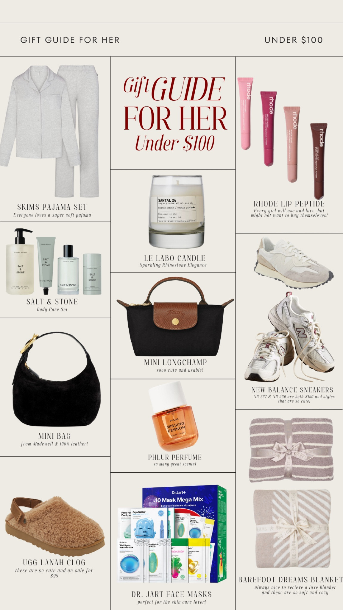Gift guide for her under $100

#LTKSeasonal #LTKGiftGuide #LTKHoliday