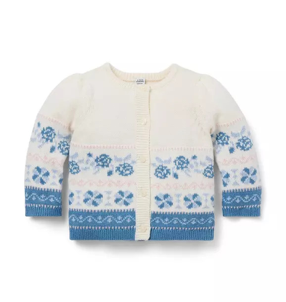 Baby Floral Fair Isle Cardigan | Janie and Jack