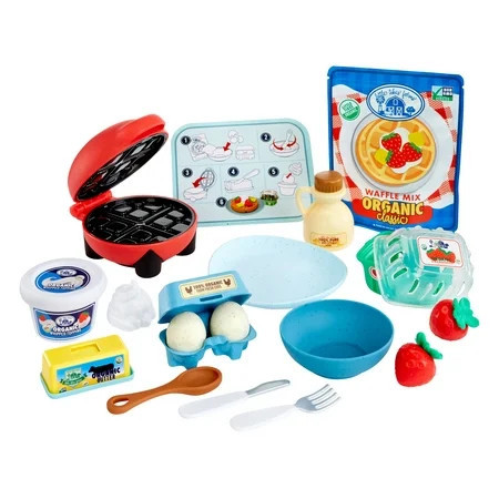 Little Tikes Creative Chefs Waffle Kit with Make-It Mix Play Sand, 18 Accessories, Ages 3+ | Walmart (US)