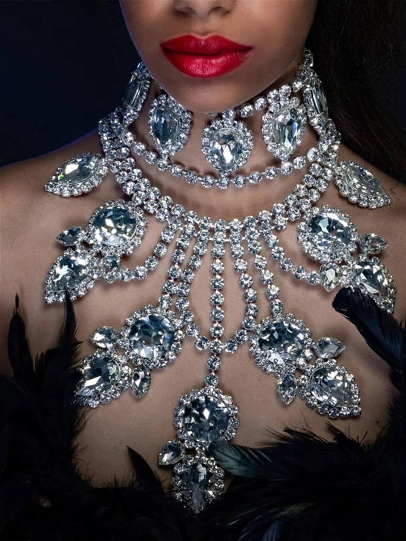 Rhinestone Decor Necklace
       
              
              $15.00           
        5.00
   ... | SHEIN