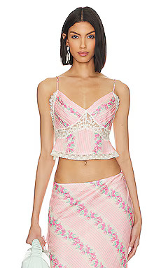 LoveShackFancy Spritely Cami in Pink Malibu from Revolve.com | Revolve Clothing (Global)