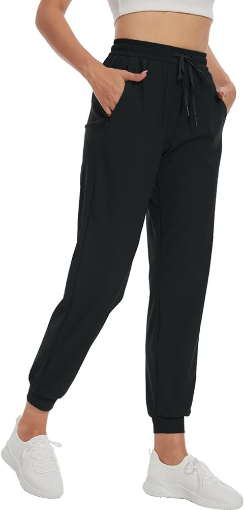 SEVEGO Women's 30"/32"/34"/36" Tall Inseam Joggers Lightweight Sweatpants Zipper Pockets Athletic... | Amazon (US)