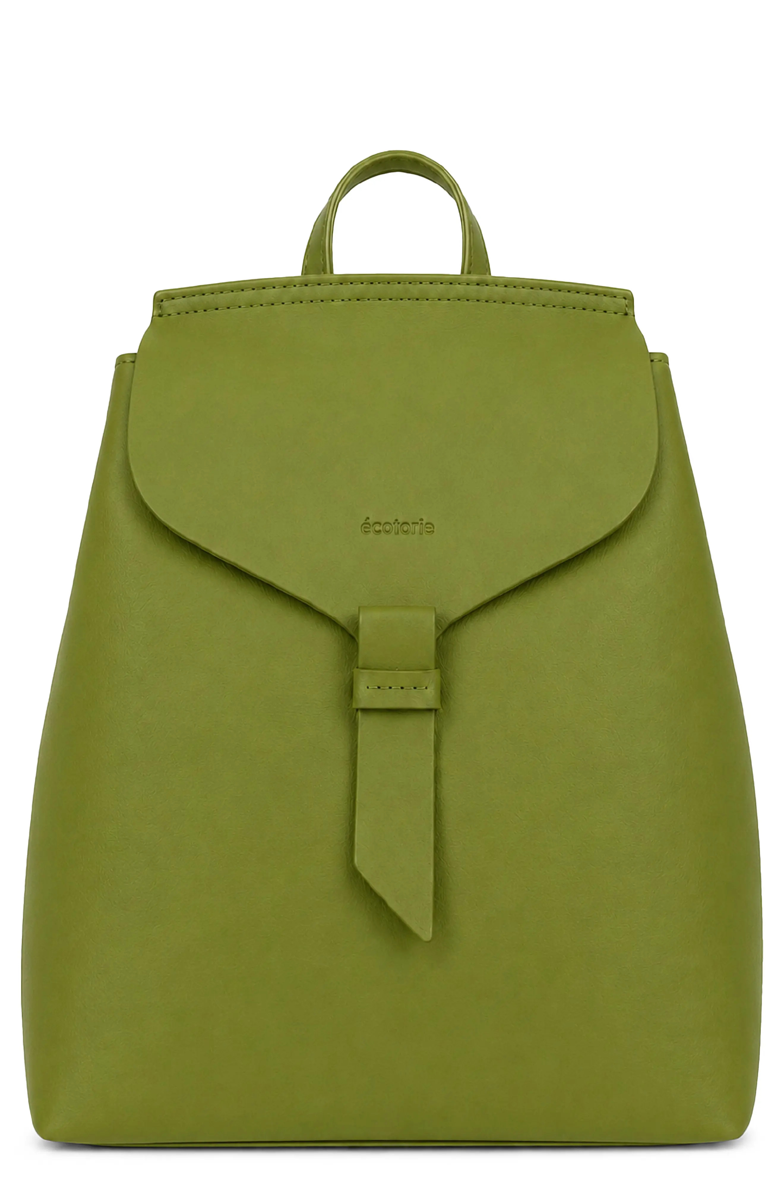 Ecotorie Clementine Leather Backpack in Sea Kelp at Nordstrom | Nordstrom