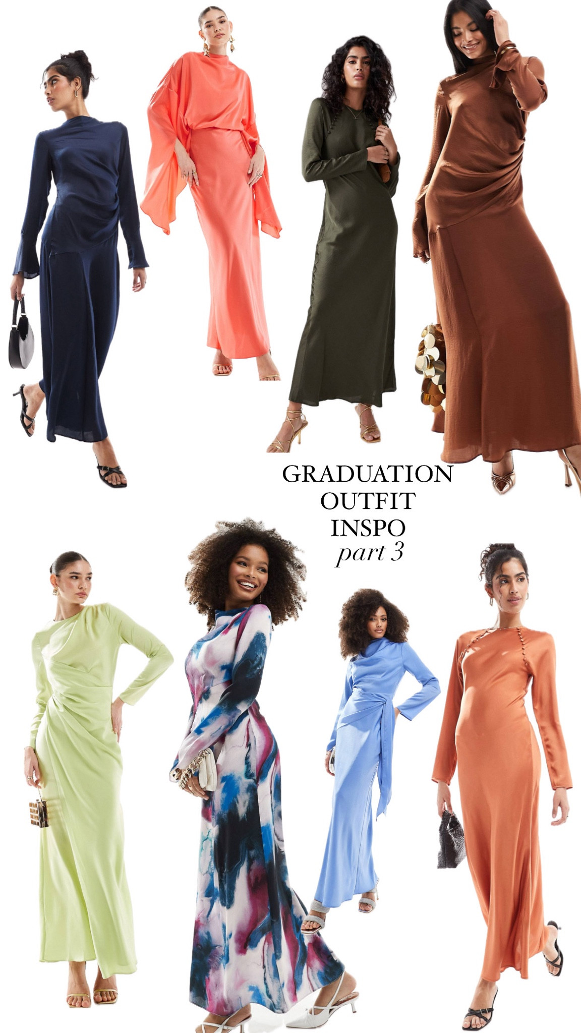 GRADUATION OUTFIT INSPO - part 3 dresses 🫶🏼🎓✨🖤