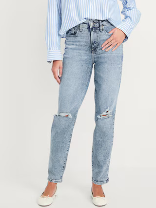High-Waisted OG Straight Ankle Jeans | Old Navy (US)